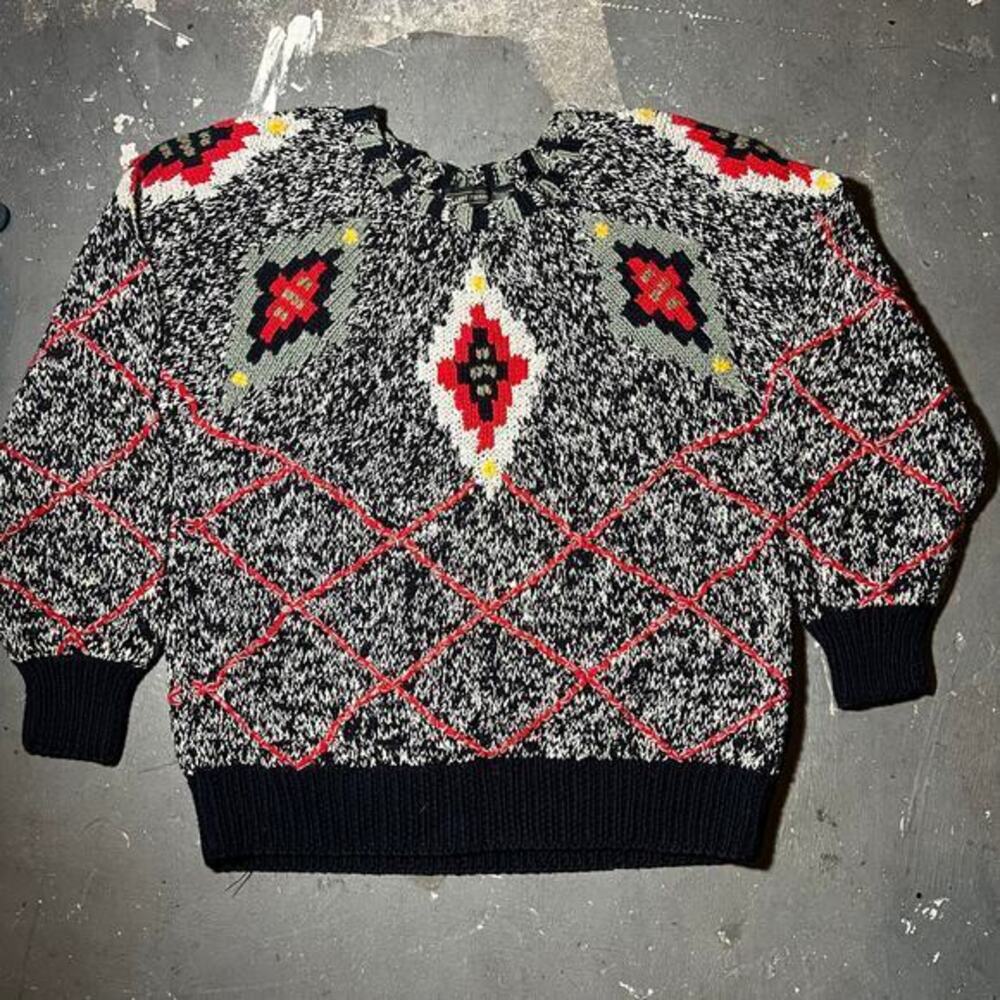LADIES VINTAGE JEANNE PIERRE PULLOVER SWEATER SIZE M